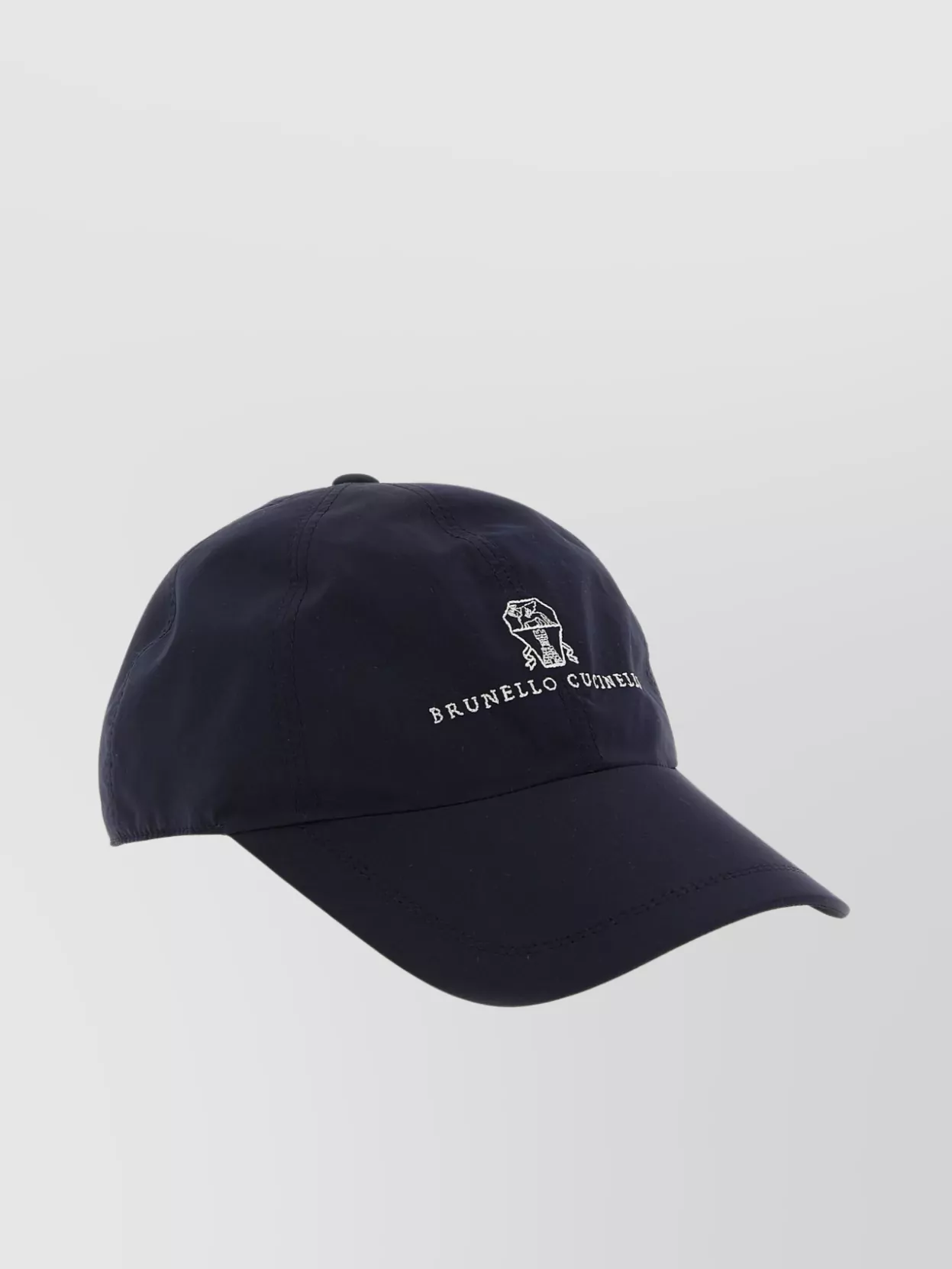 Brunello Cucinelli Embroidered Logo Cap Curved Brim