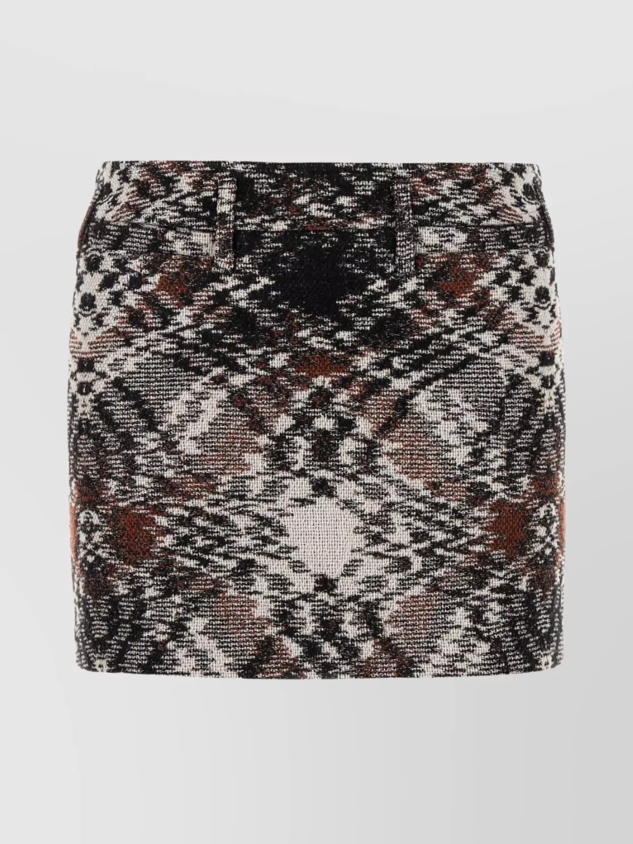 Missoni Embroidered Wool Blend Mini Skirt In Multi