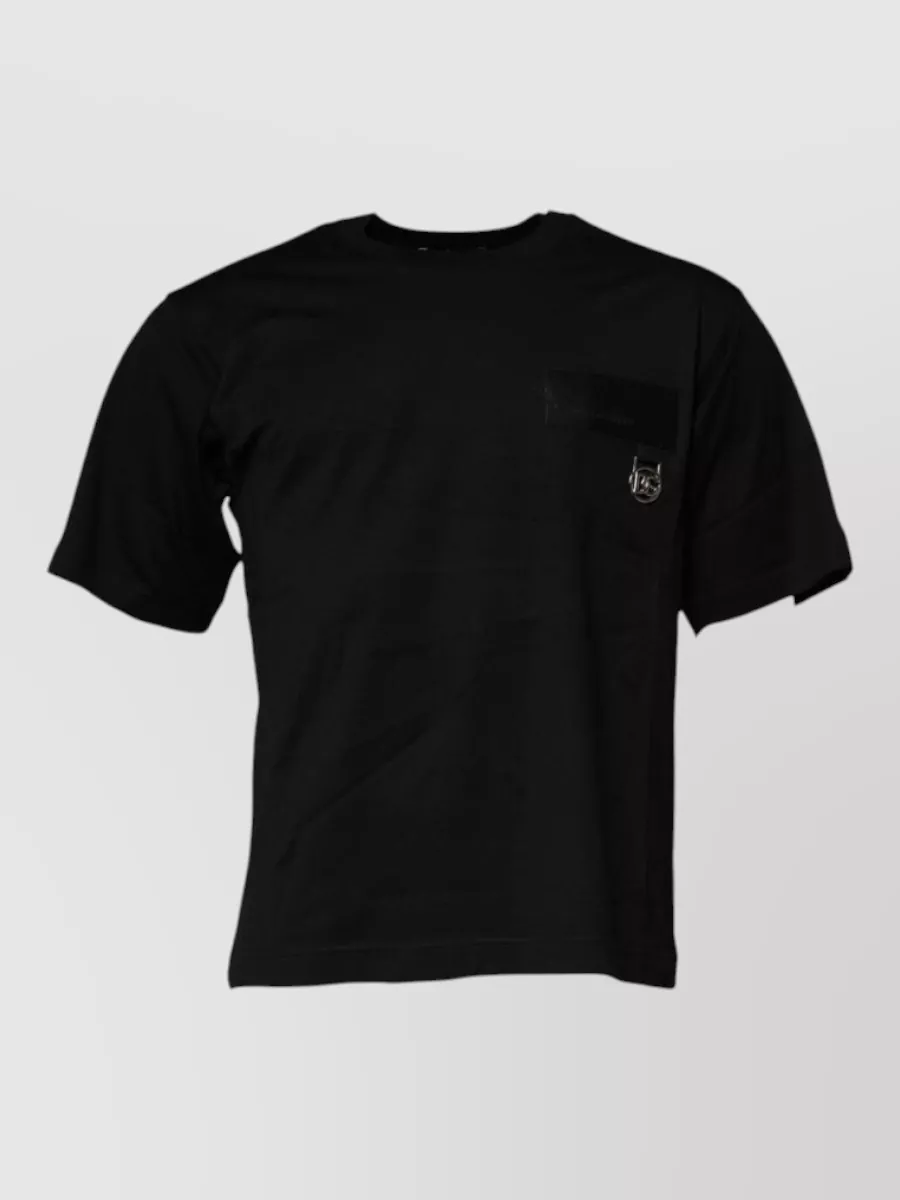Dolce&Gabbana cotton logo patch crew neck t-shirt