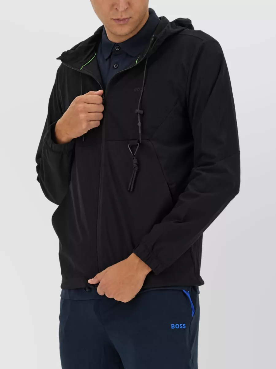 Boss Technical Fabric Hooded Jacket