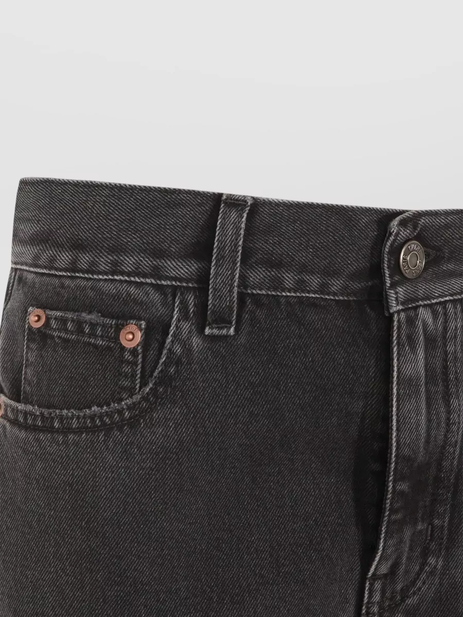 Chloé Straight Leg Five-pocket Trousers With Belt Loops In Black