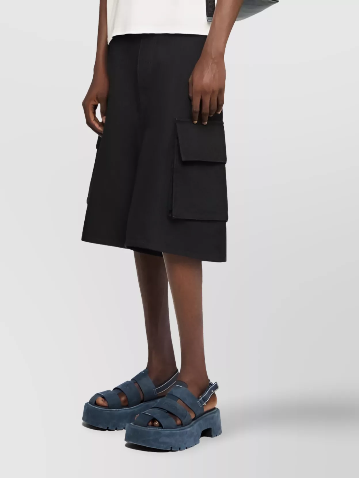 Jw Anderson Cargo Utility Shorts Wide Leg