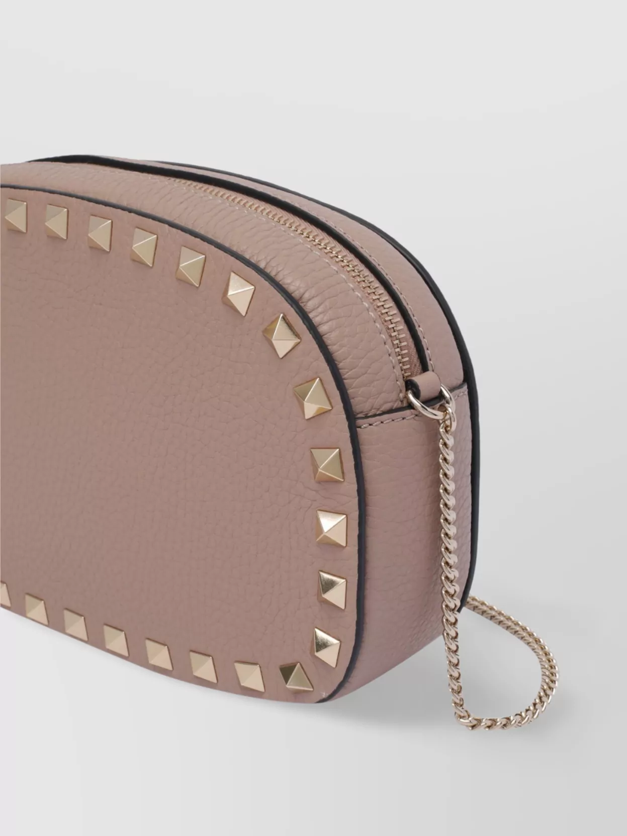 Valentino Garavani Chain Strap Studded Pebbled Texture Cross-Body Bag