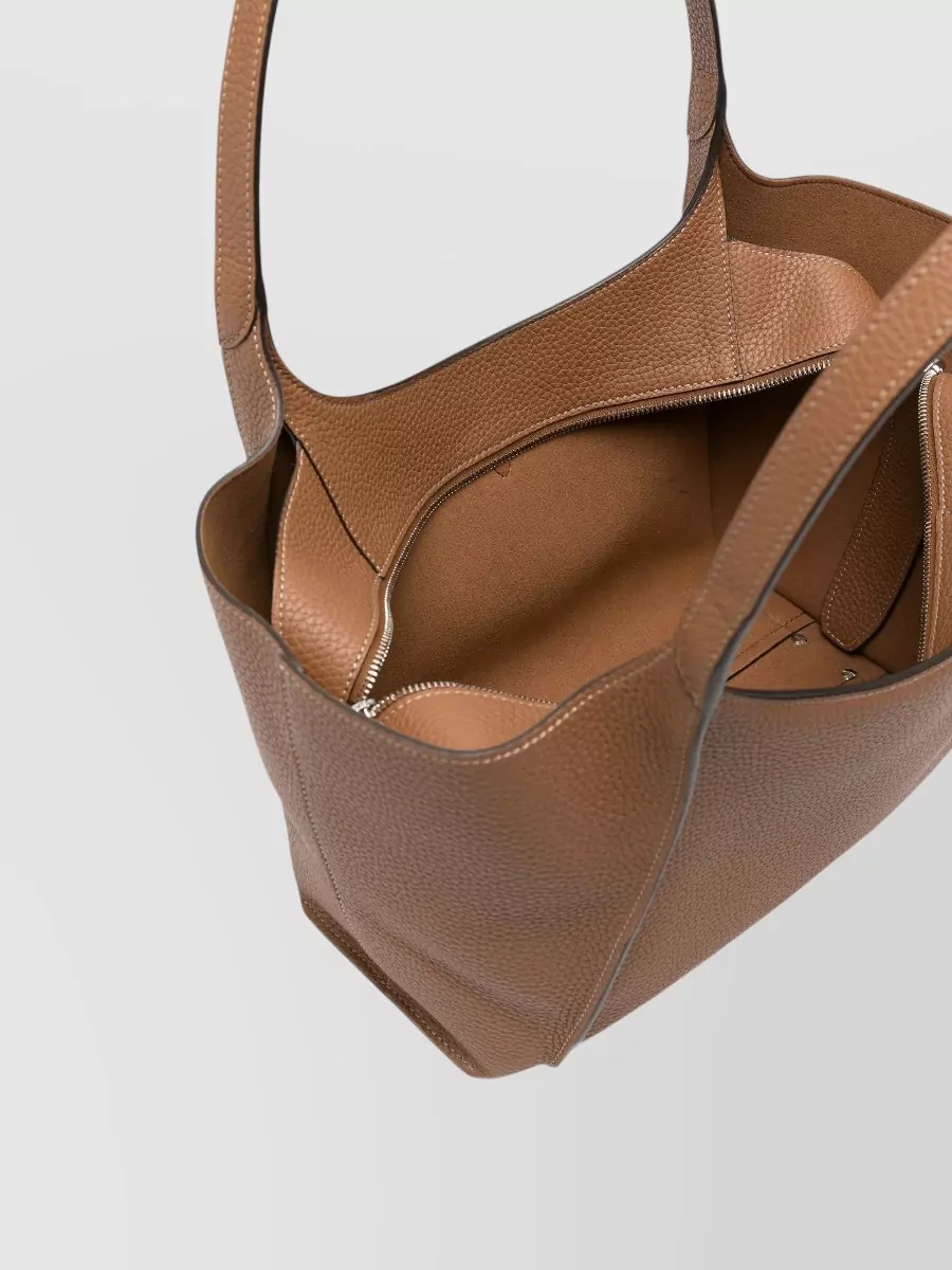 Tod's T Timeless Small Leather Tote Bag
