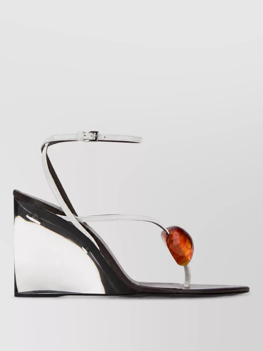 Alaïa Leather thong mules