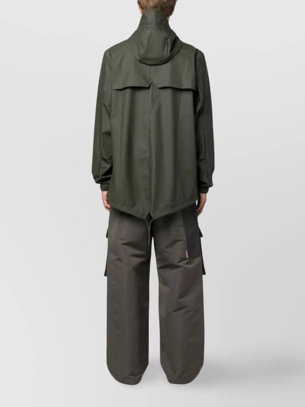 Rains Long Raincoat With Hood And Pockets