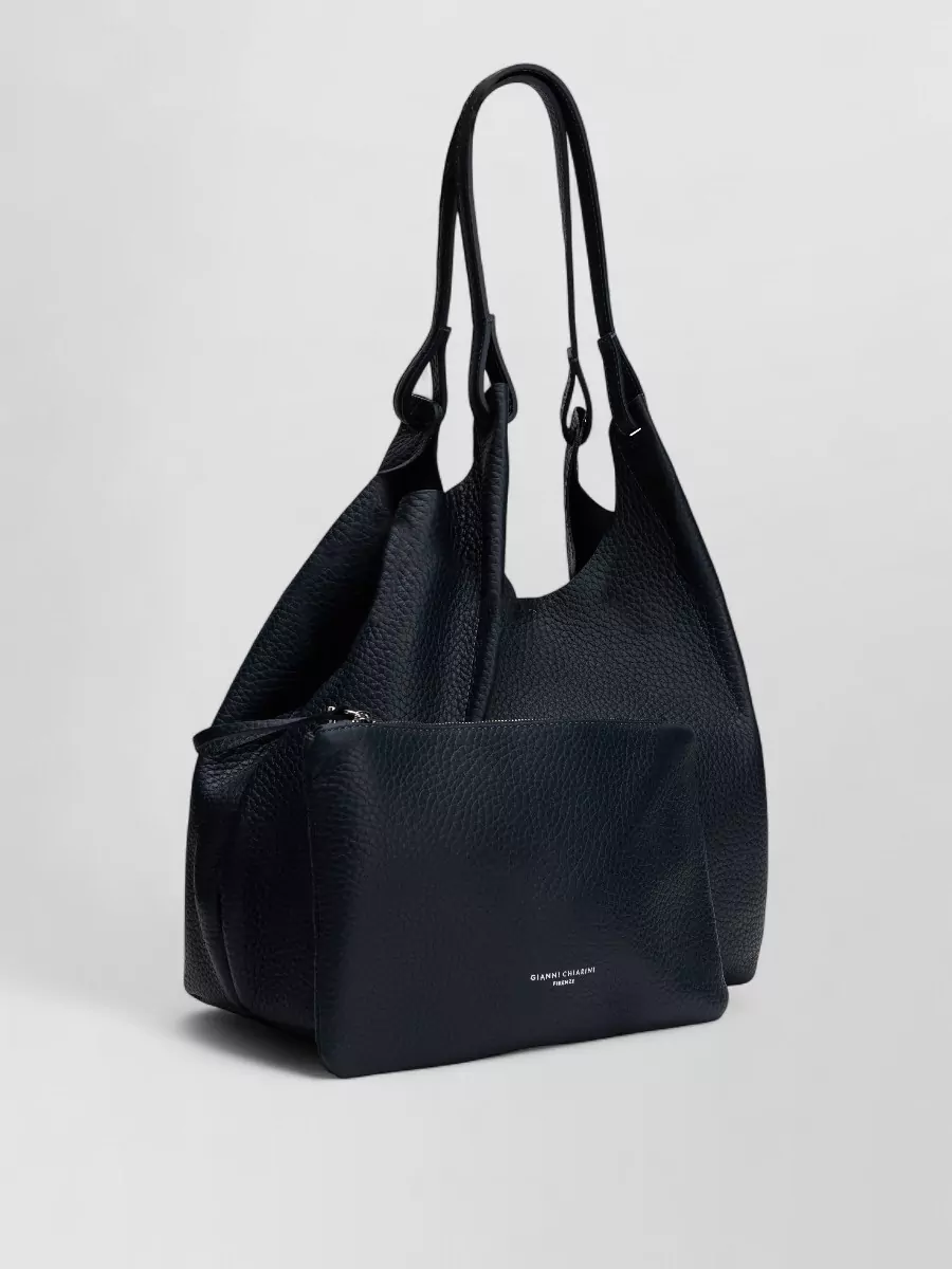 Gianni Chiarini Leather Tote Bag With Pouch