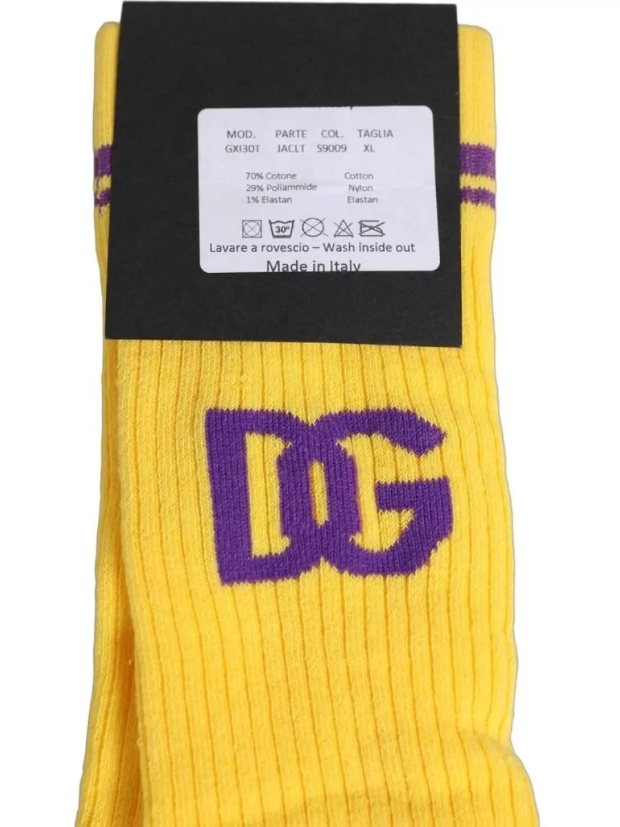 Dolce&Gabbana Logo Over-Calf Socks