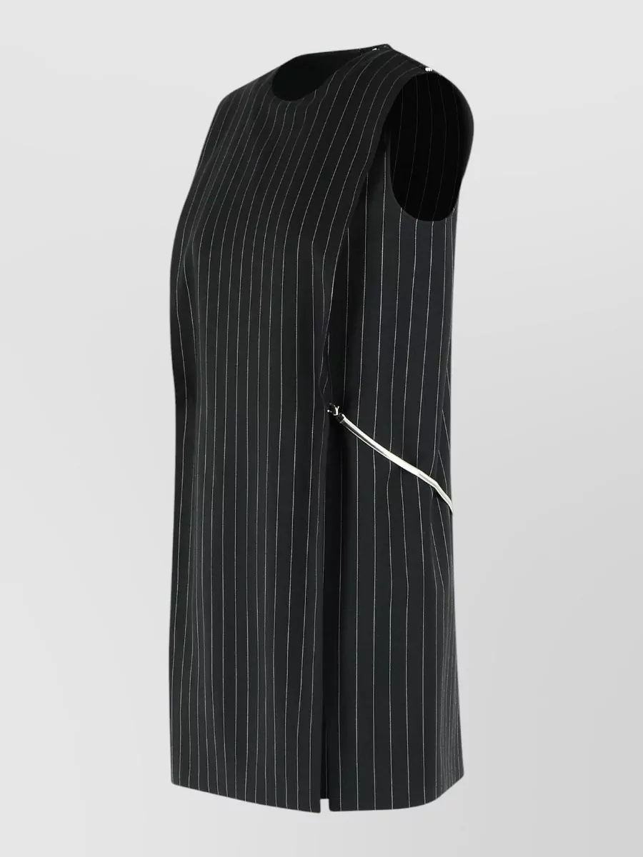 Sportmax Domini Virgin Wool Blend Pinstripe Dress