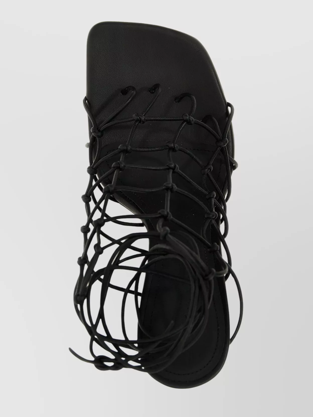 Rick Owens Toe Square Sandals Ankle Wrap