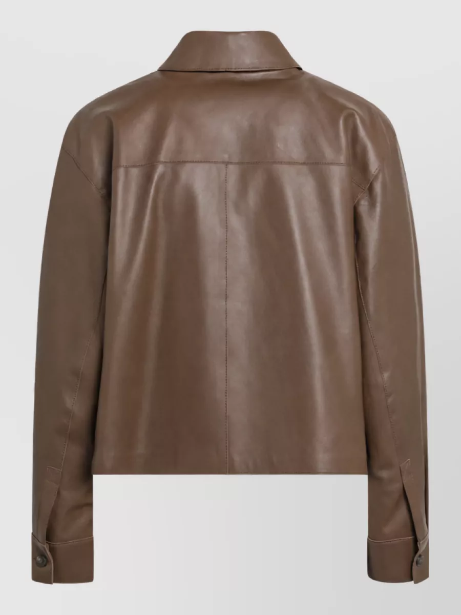 Weekend Max Mara Leather Biker Jacket