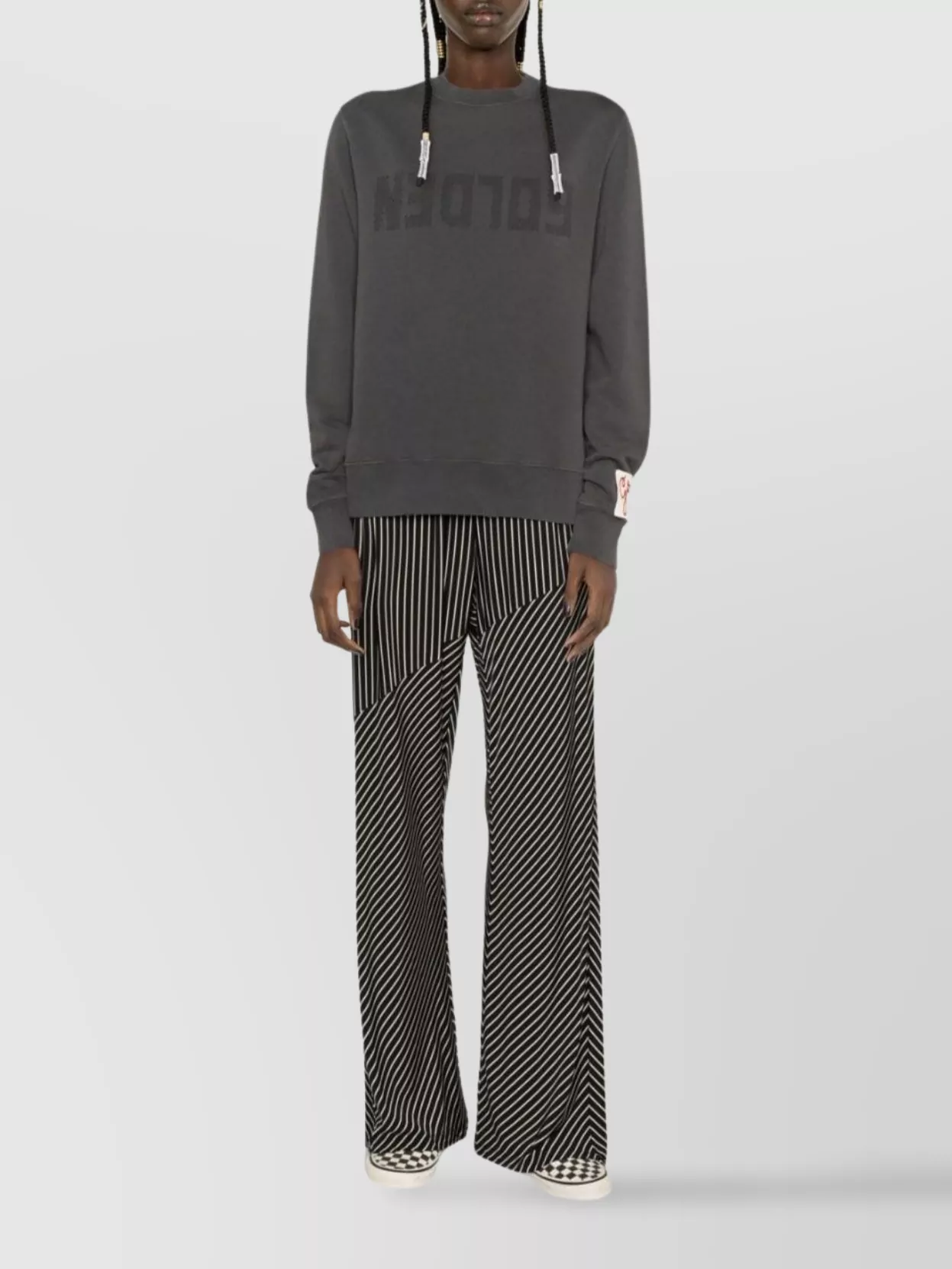 Golden Goose Cotton Crew Neck Sweatshirt Logo