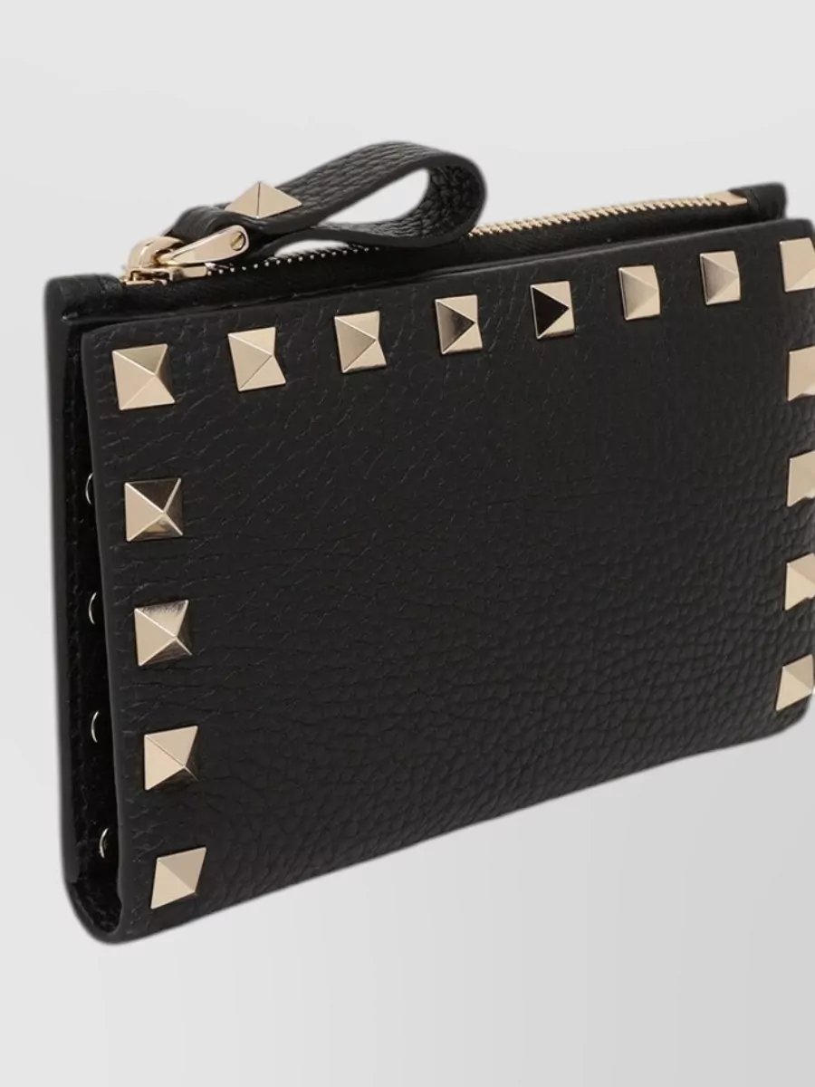 Valentino Garavani Leather Rockstud Cardholder