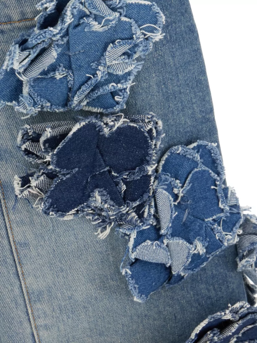 Ganni Denim Knee-Length Shorts