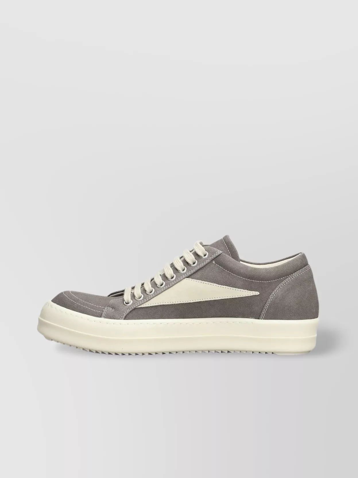 RICK OWENS DRKSHDW CANVAS SNEAKERS WITH SHARK TOOTH TOE CAPS