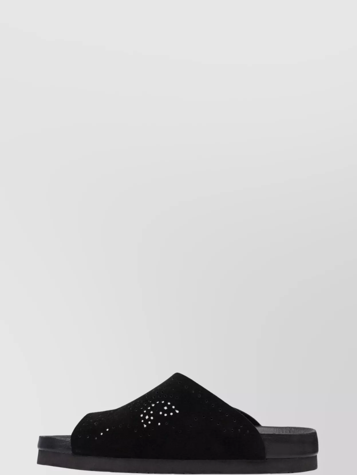 Needles Perforated Open Toe Flat Sole Sandals