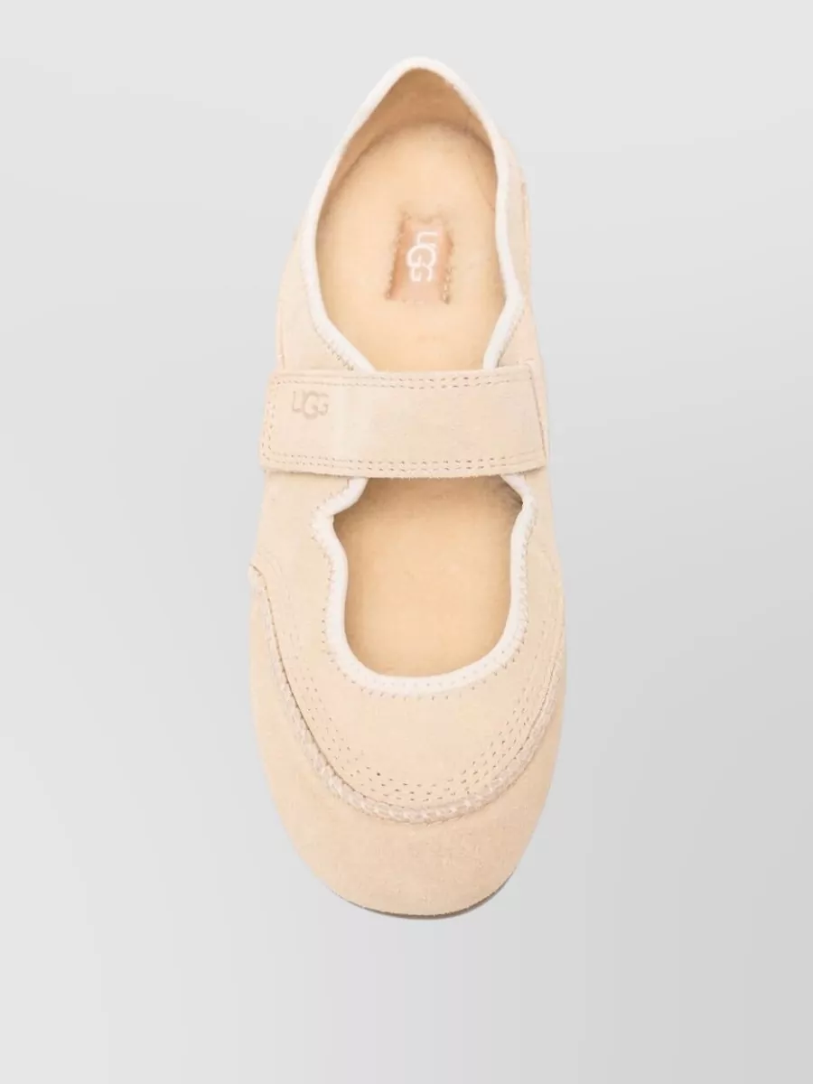 Ugg Leather Mary Jane Ballet Flats