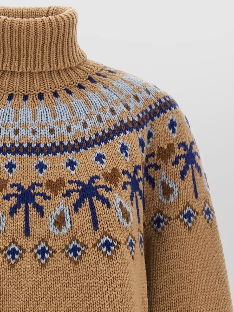 Alanui Virgin Wool Turtleneck Sweater