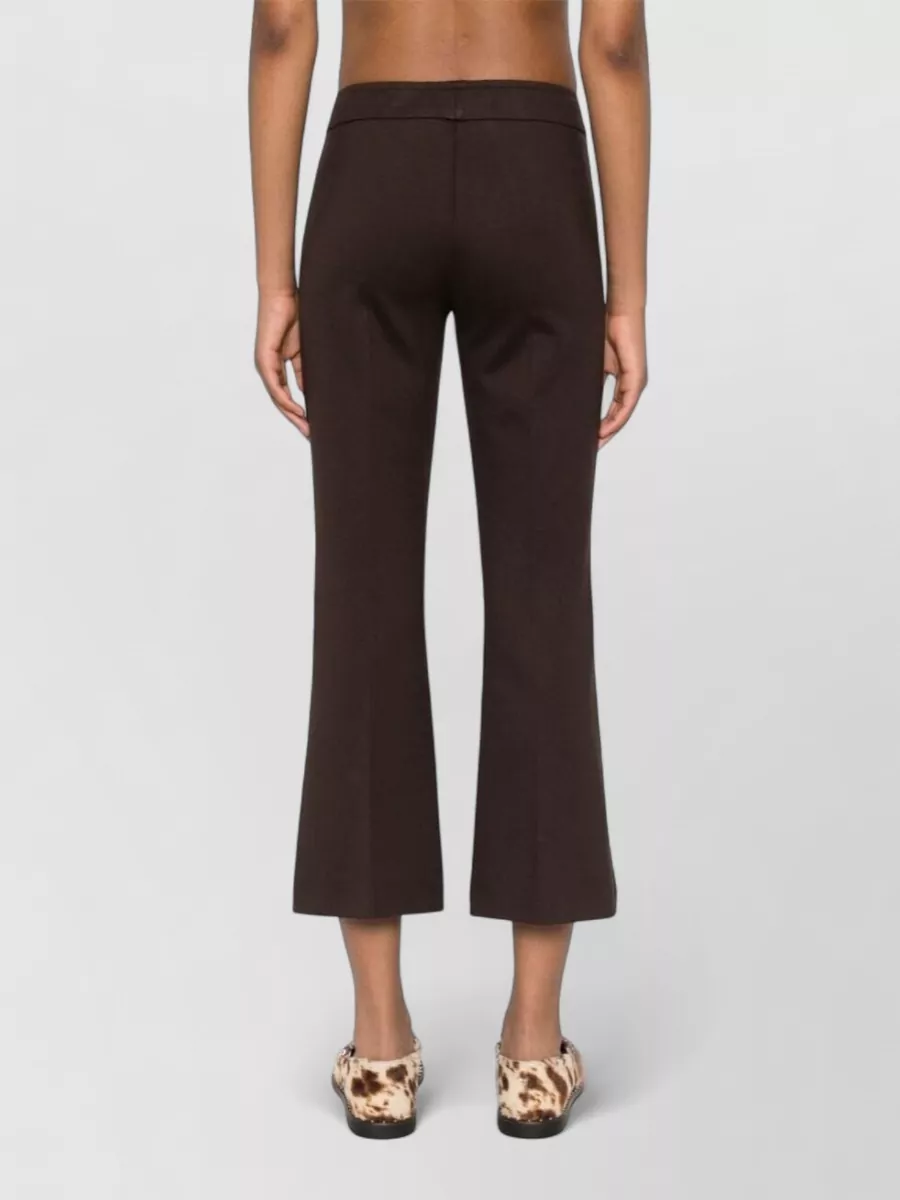 Drhope Cropped Flared Trousers