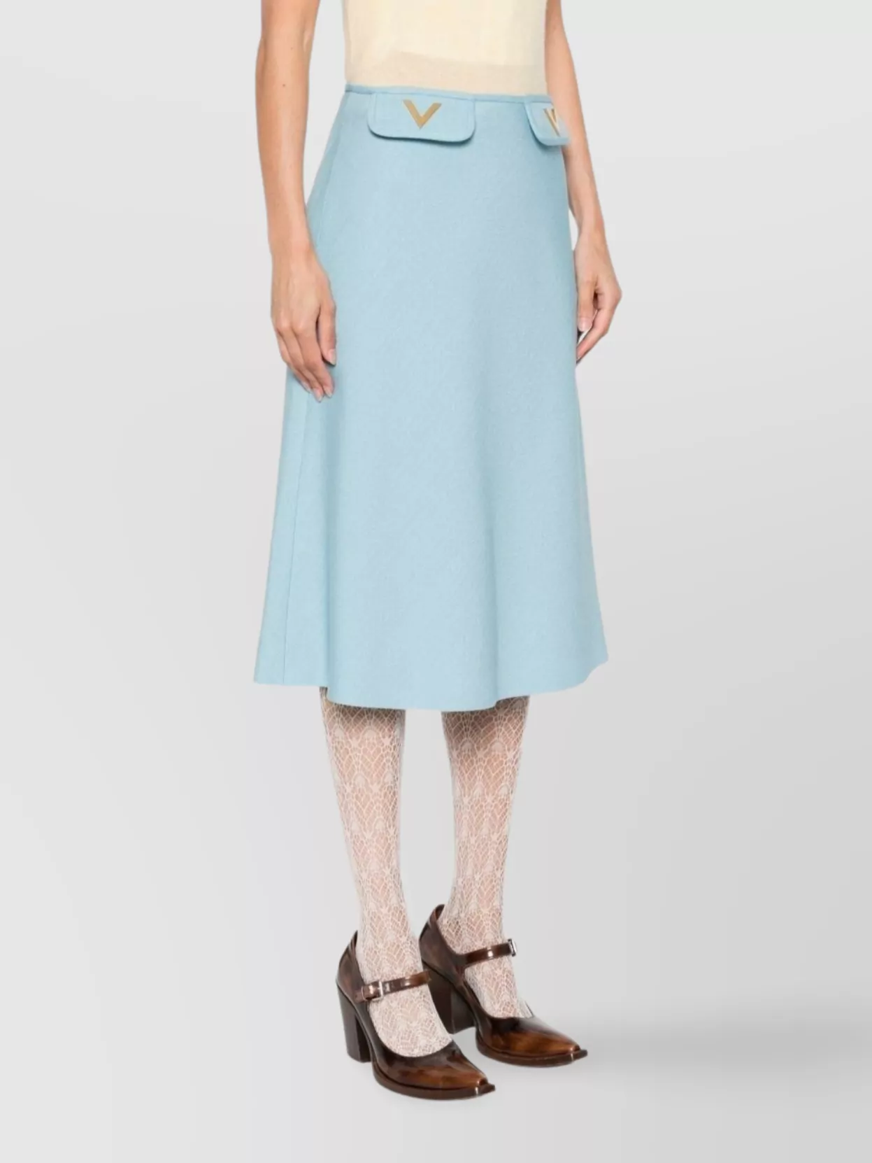 Valentino Skirt A-Line Silhouette Front Pockets