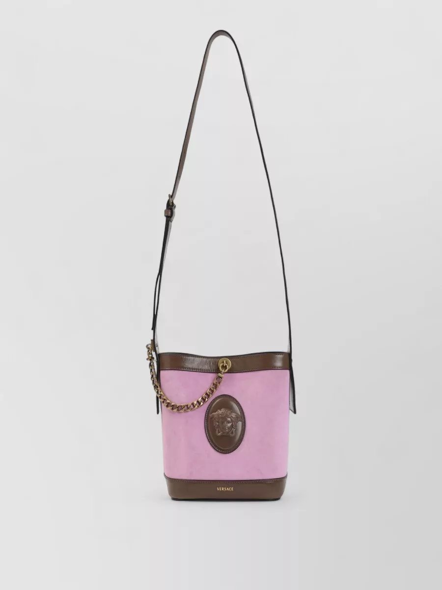 Versace mini calf leather bucket bag