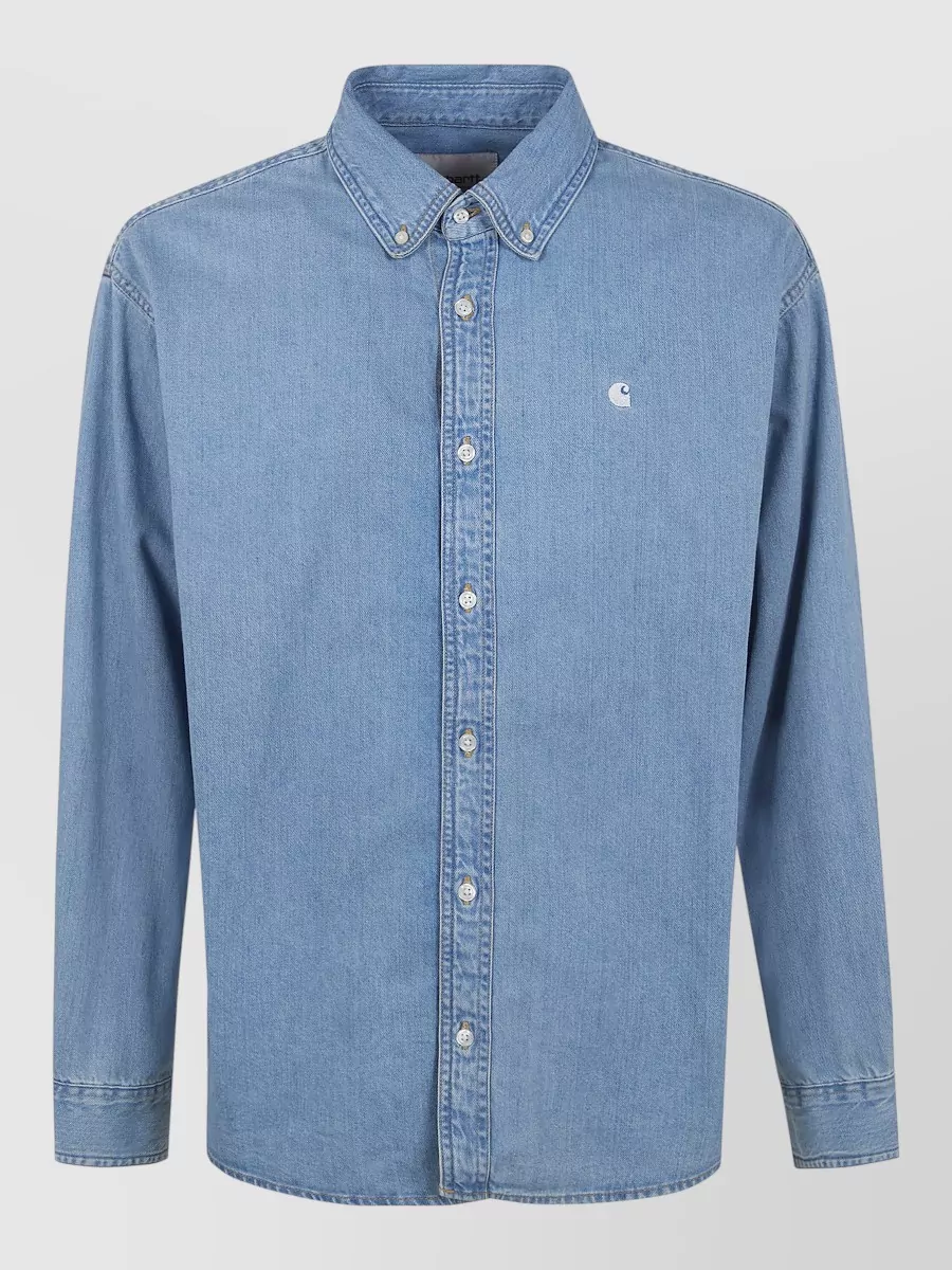 Carhartt Wip Lucas Denim Shirt Long Sleeves Collar