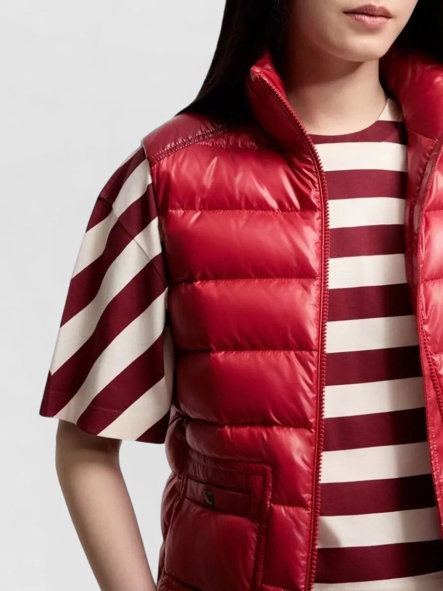 Moncler Down Cropped Slim-Fit Vest