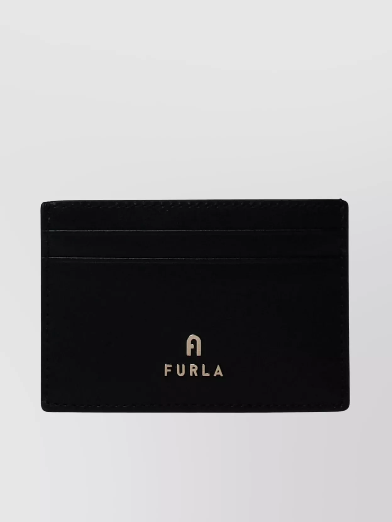 Furla Rectangular Shape Topstitching Detail Card Holder