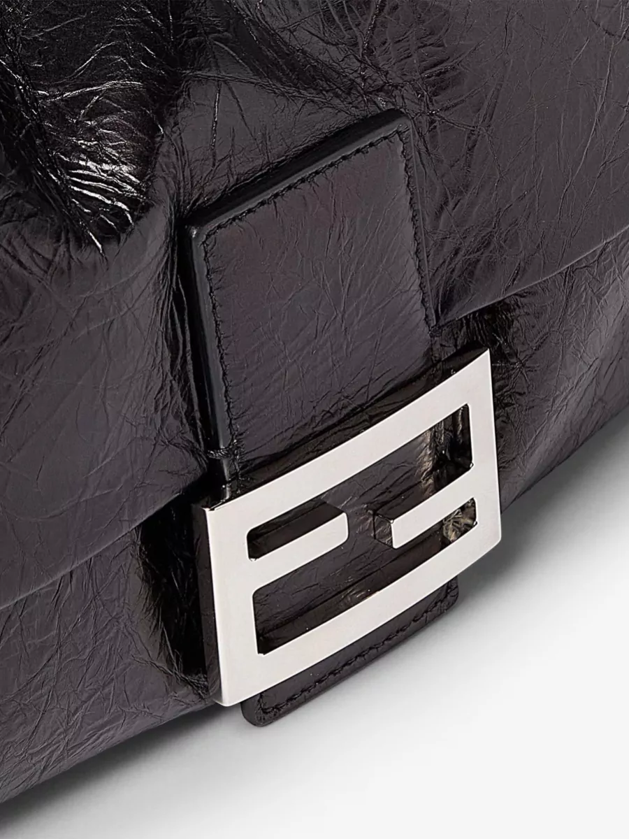 Fendi Baguette Medium Leather Clutch Bag