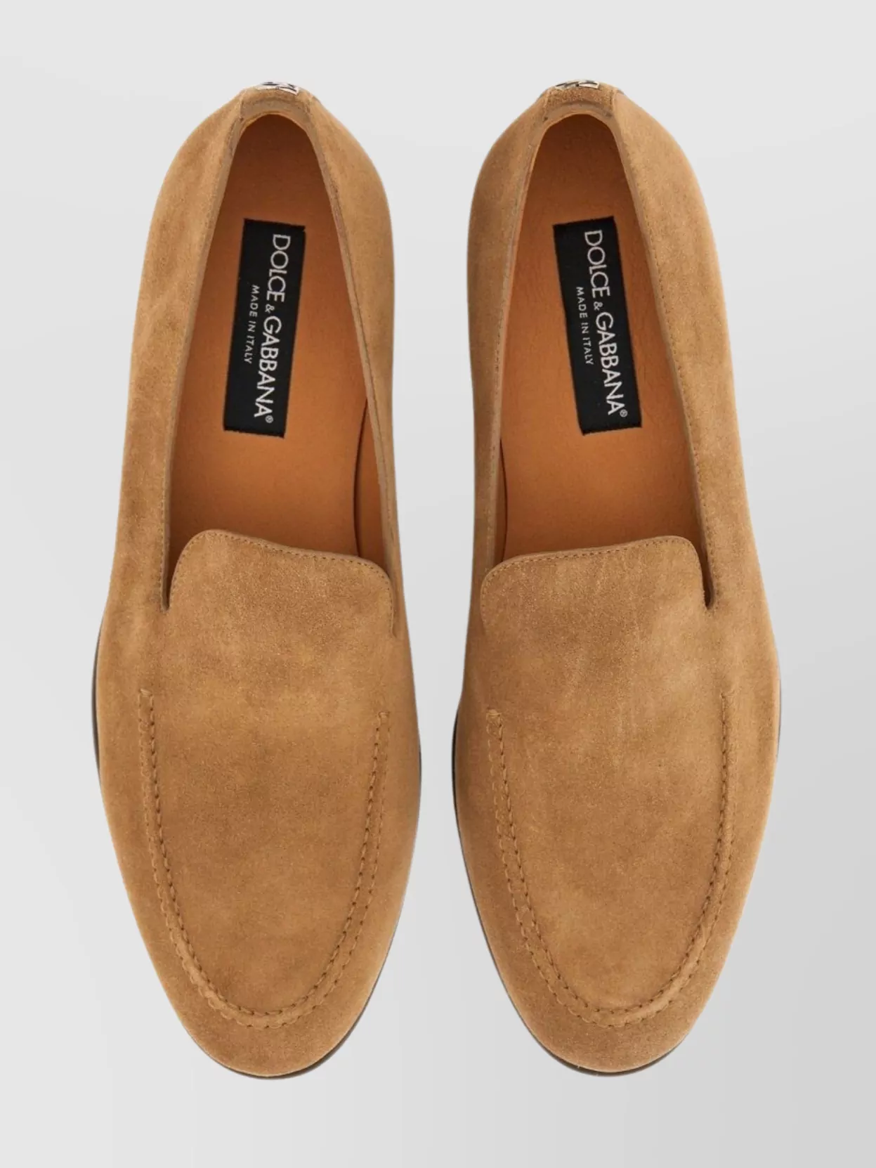 Dolce&Gabbana Loafers With Almond Toe And Suede Finish