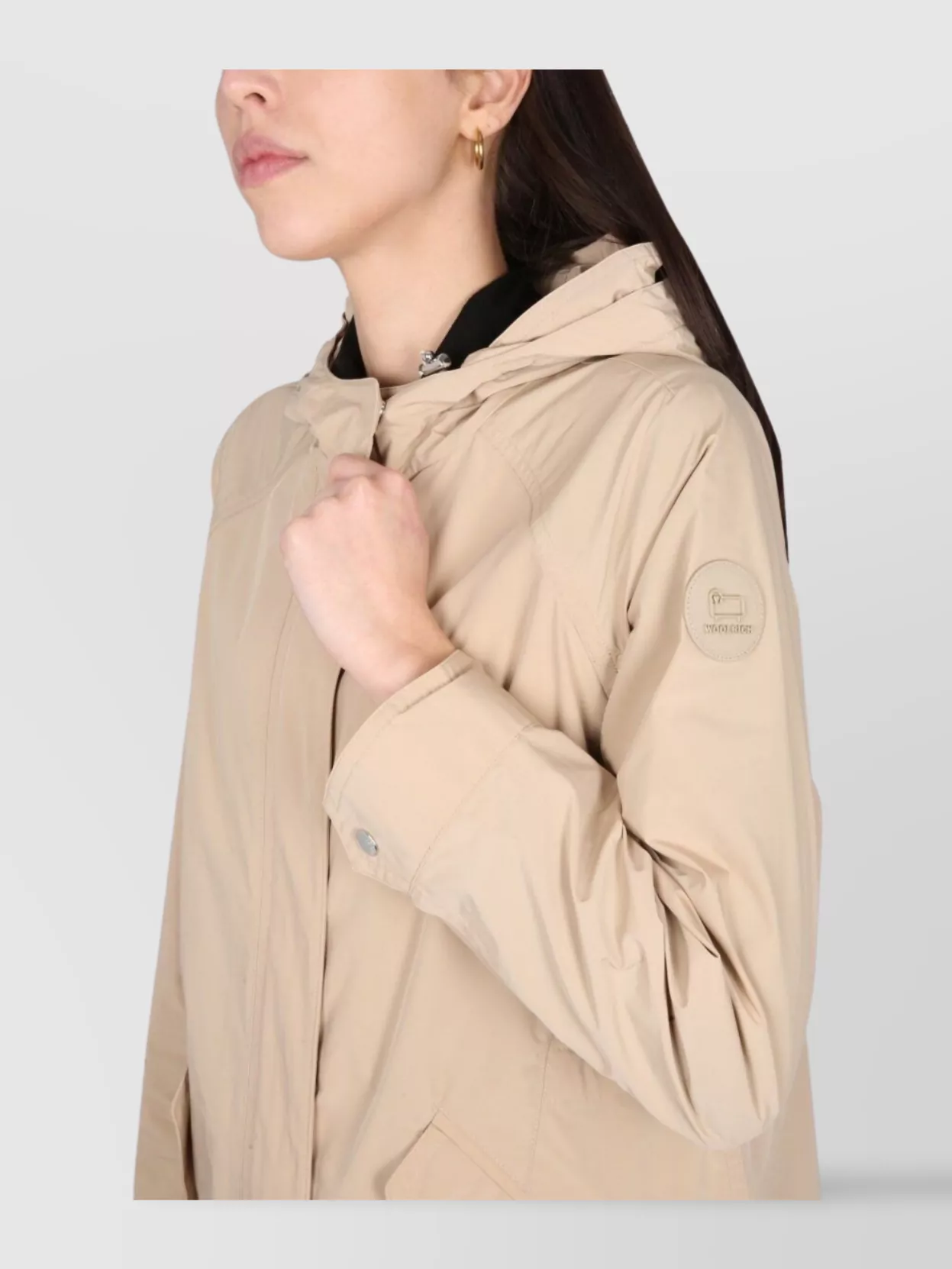 Woolrich Summer Parka With Long Length And Hood