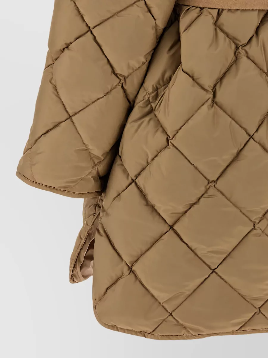 Weekend Max Mara Down Quilted Belted Hooded Parka Coat