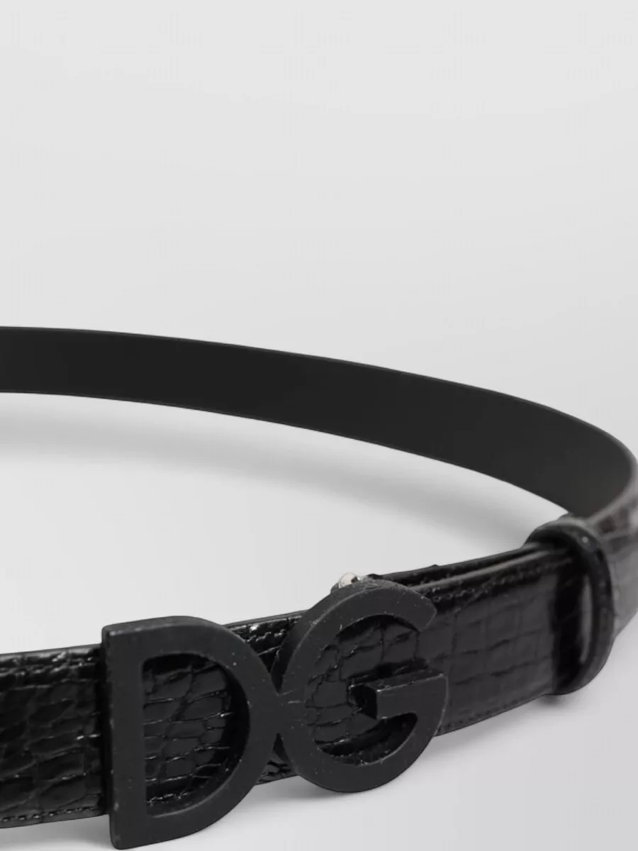 Dolce&Gabbana Caiman Leather Belt