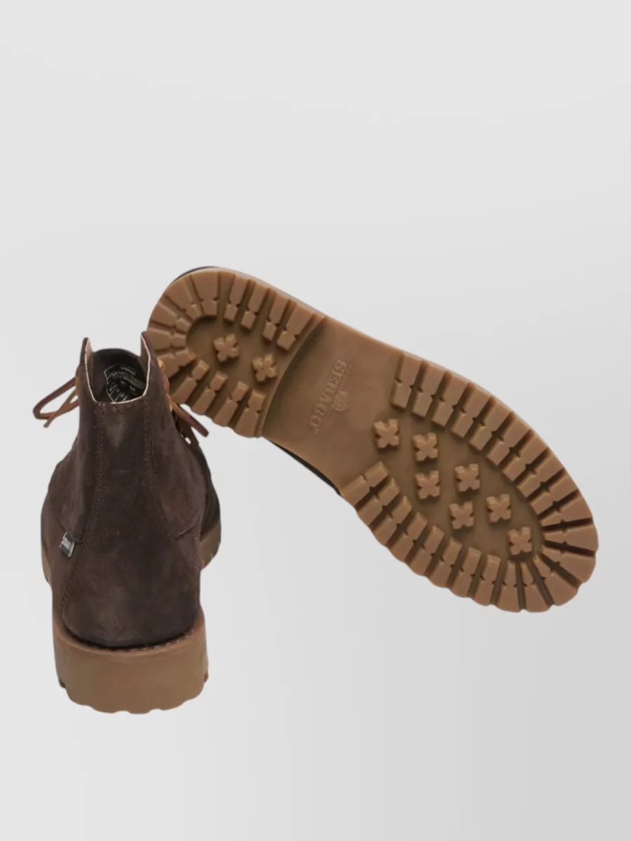Sebago Leather Lace-Up Ankle Boots