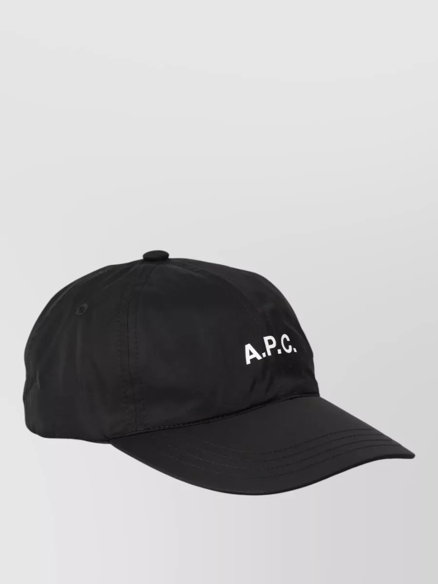 A.p.c. Signature Cap Curved Brim Eyelet Vents