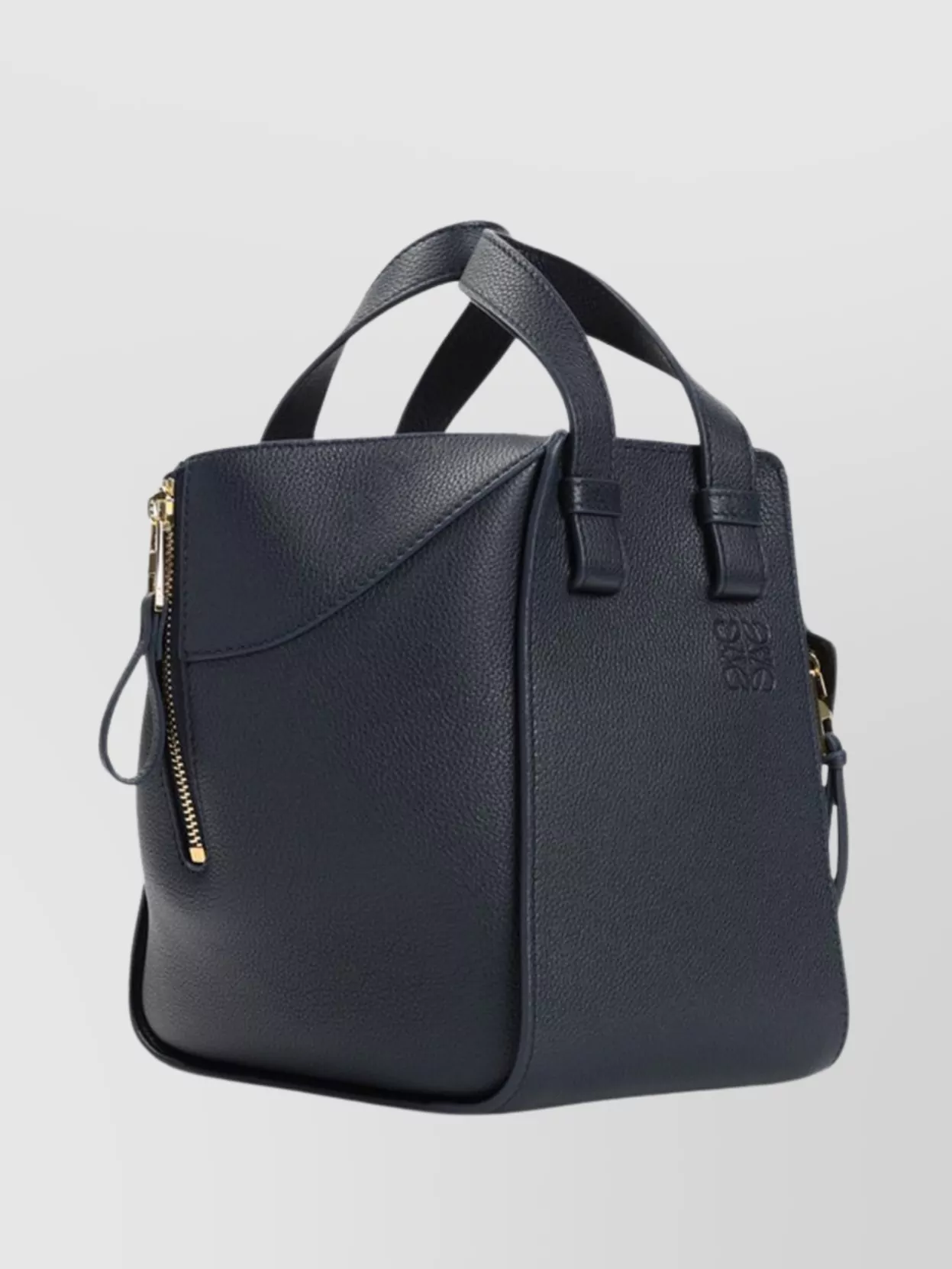 Loewe Expandable Leather Shoulder Bag With Zip Pocket