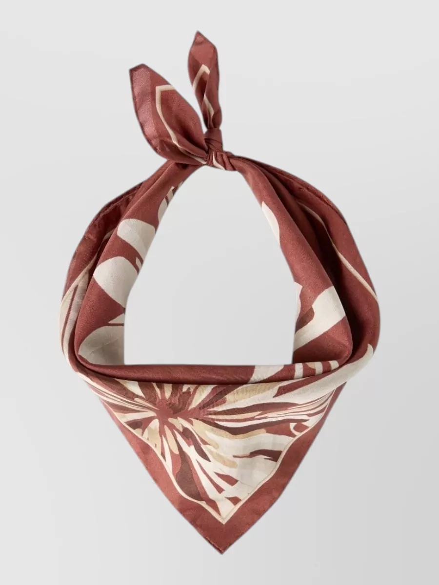 Brunello Cucinelli silk floral-print scarf