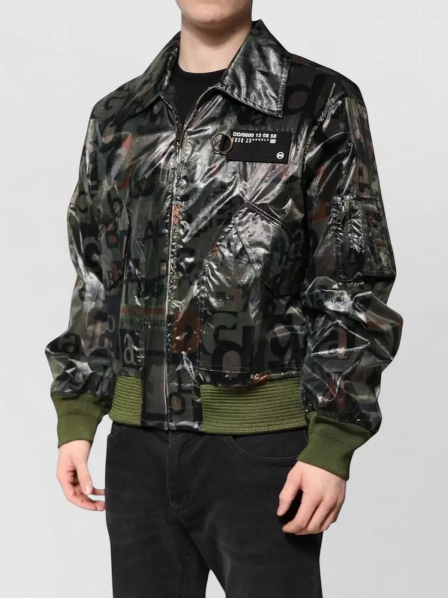 Dolce&Gabbana Logo Print Bomber Jacket