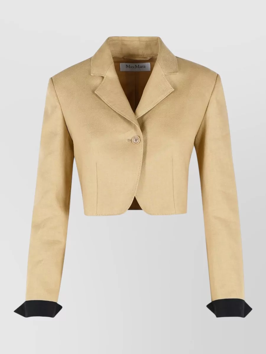 Max Mara linen cropped jacket