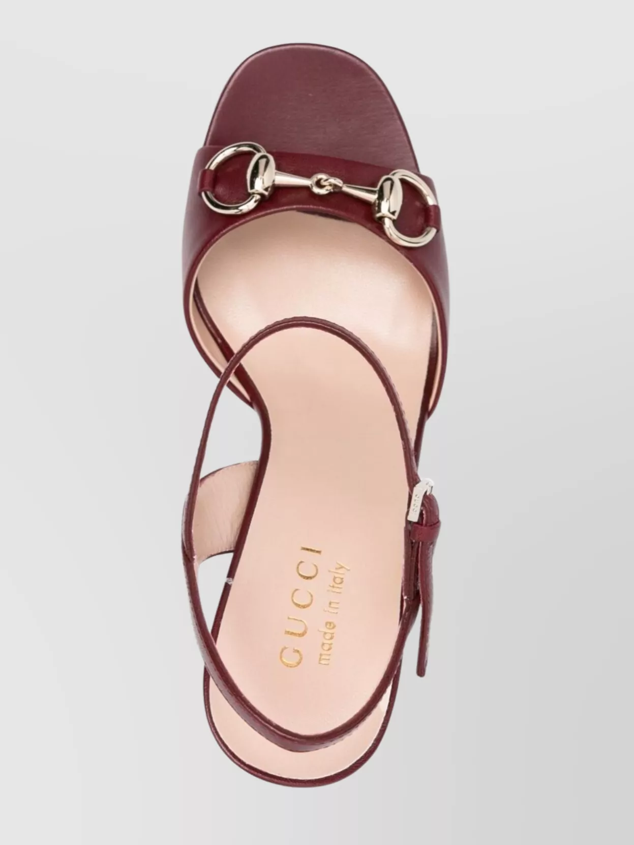 Gucci Horsebit Leather Sandals Block Heel
