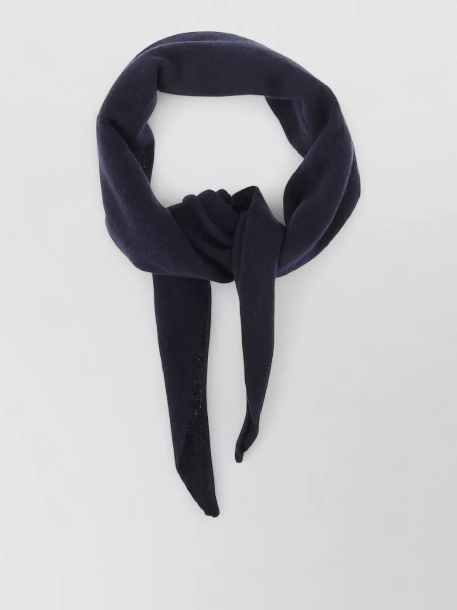 Alysi wool cashmere knit triangle scarf