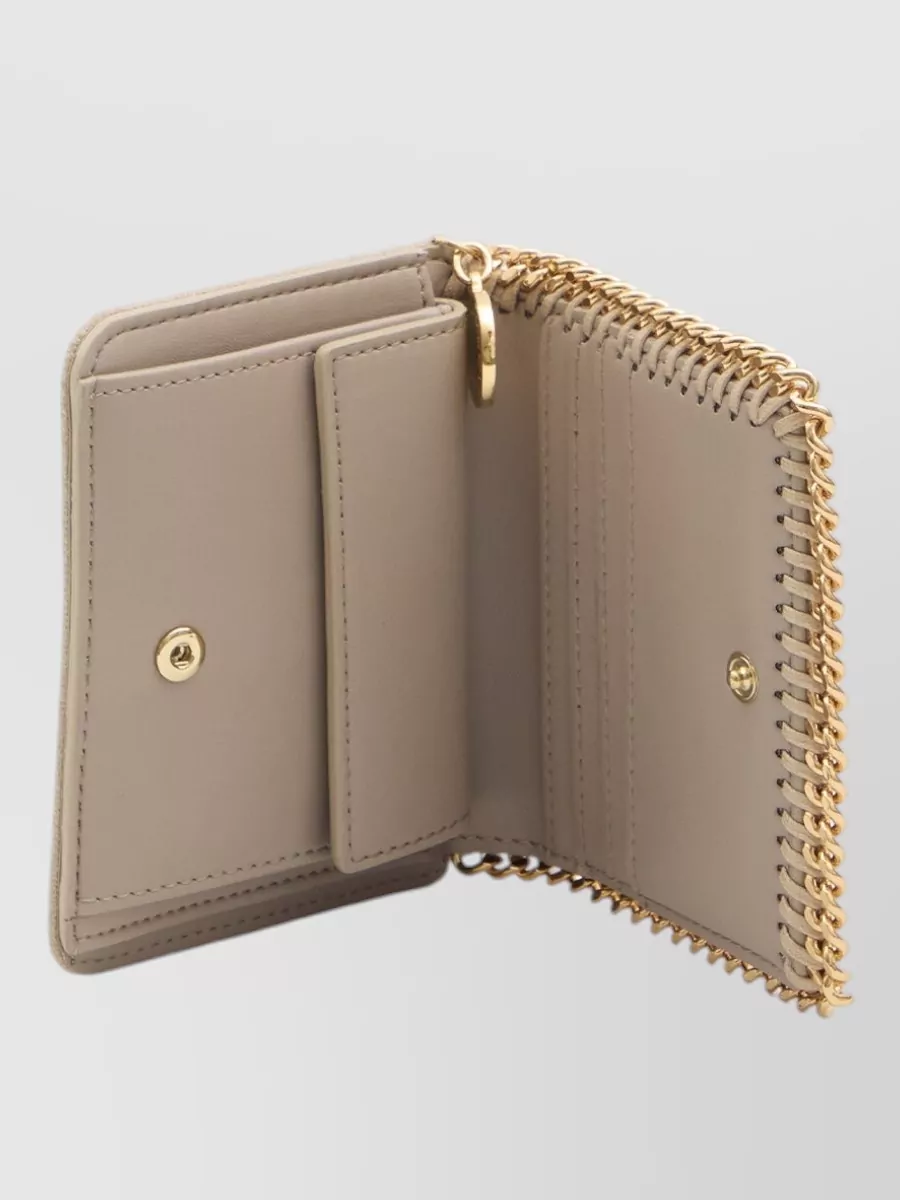 Stella Mccartney Falabella Chain Trim Bifold Wallet