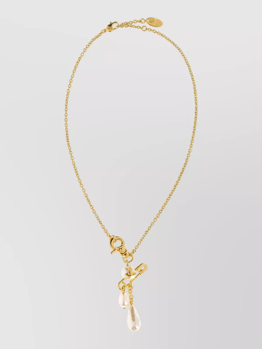Vivienne Westwood brass claude small necklace