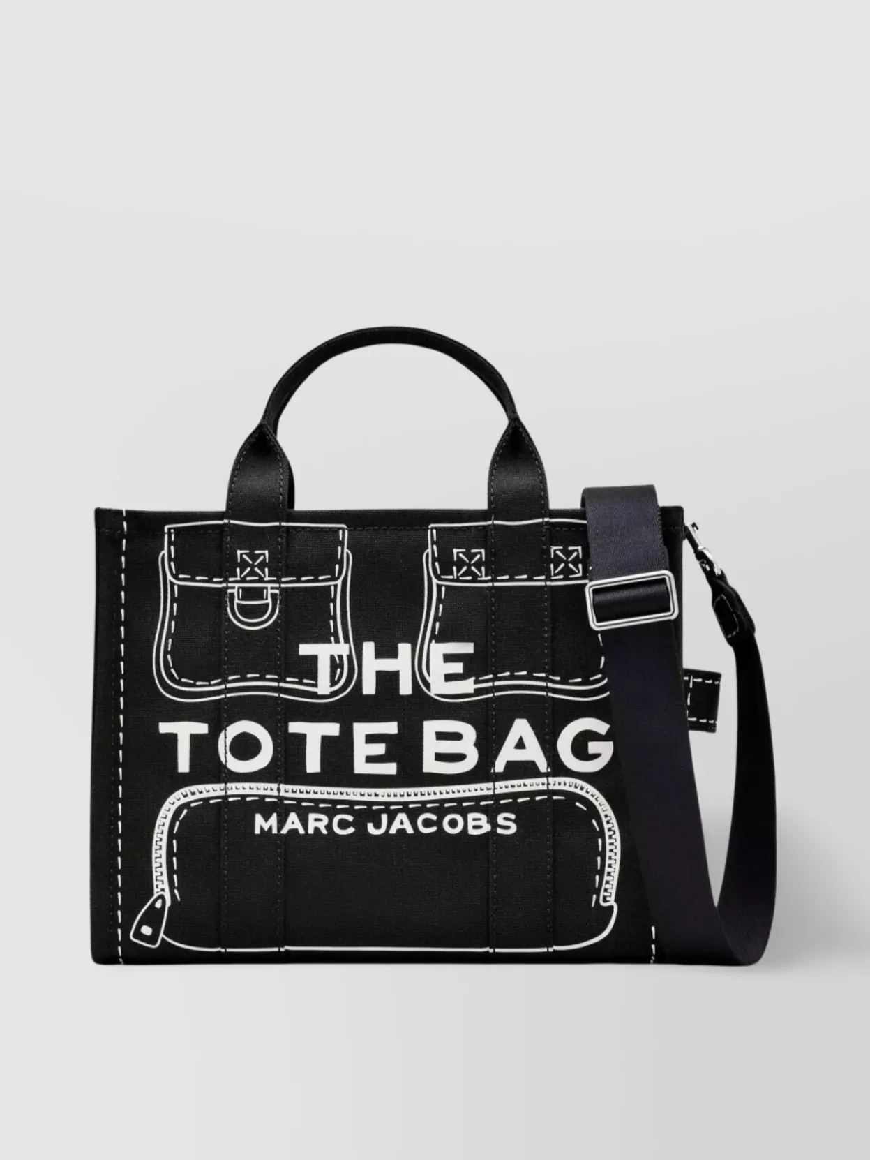 Marc Jacobs Illusion Cargo Canvas Medium Tote Bag