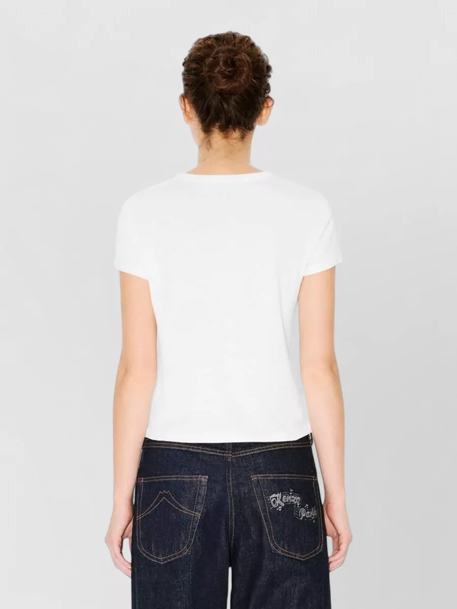 Kenzo Cotton Printed Crewneck Short-Sleeve T-Shirt