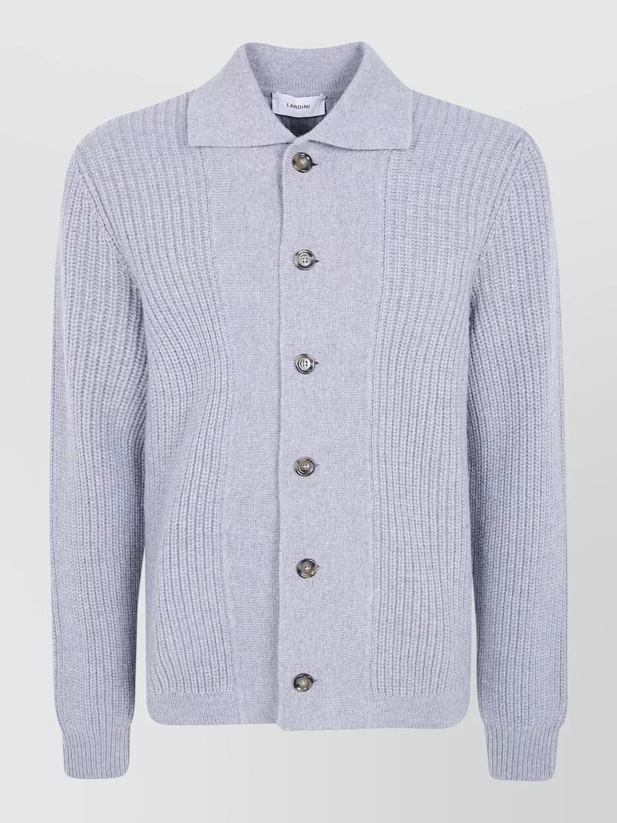 Lardini cashmere wool buttoned knit cardigan