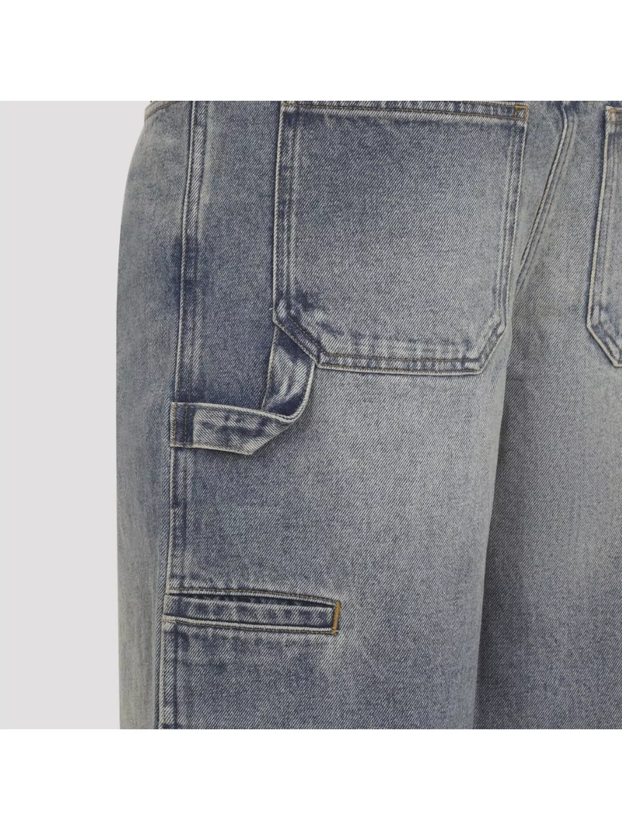 Courrèges Wide-Leg Denim Trousers With Belt Loops