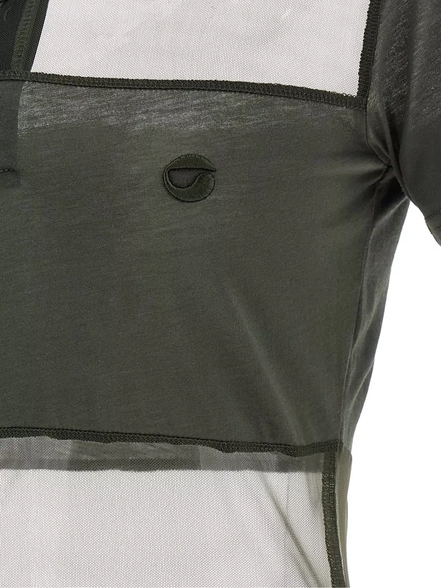 Coperni Sheer Striped Polo Top