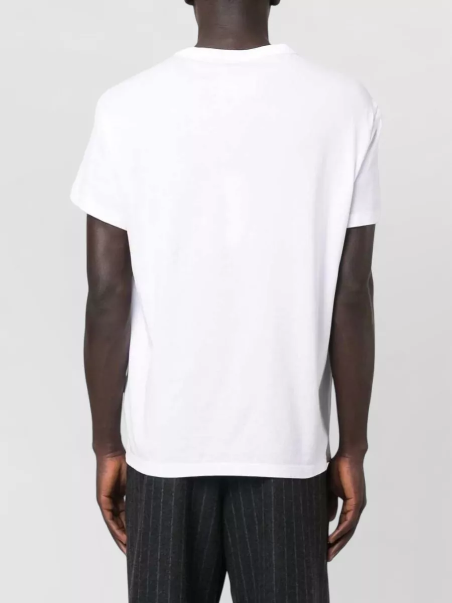 Maison Margiela Cotton Logo Crewneck Short Sleeve T-Shirt