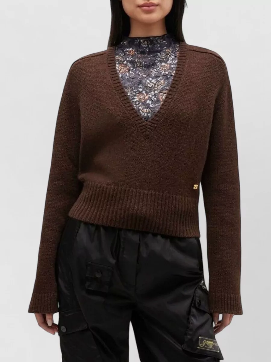 Ganni V-Neck Jumper